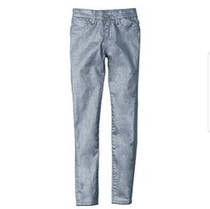 AG Adriano Goldschmied Metallic Twiggy Sleek Jeans